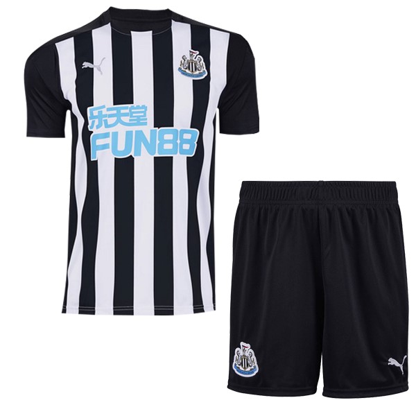 Camiseta Newcastle United 1ª Niños 2020-2021 Blanco Negro